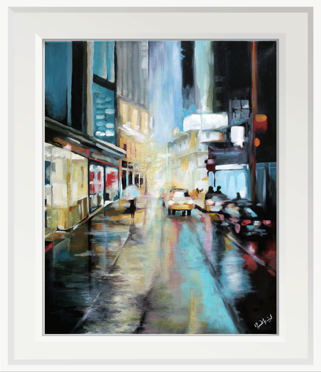 White-photo-frame-rainy